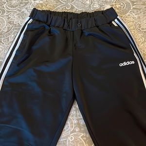 Adidas three-stripes black track pants
